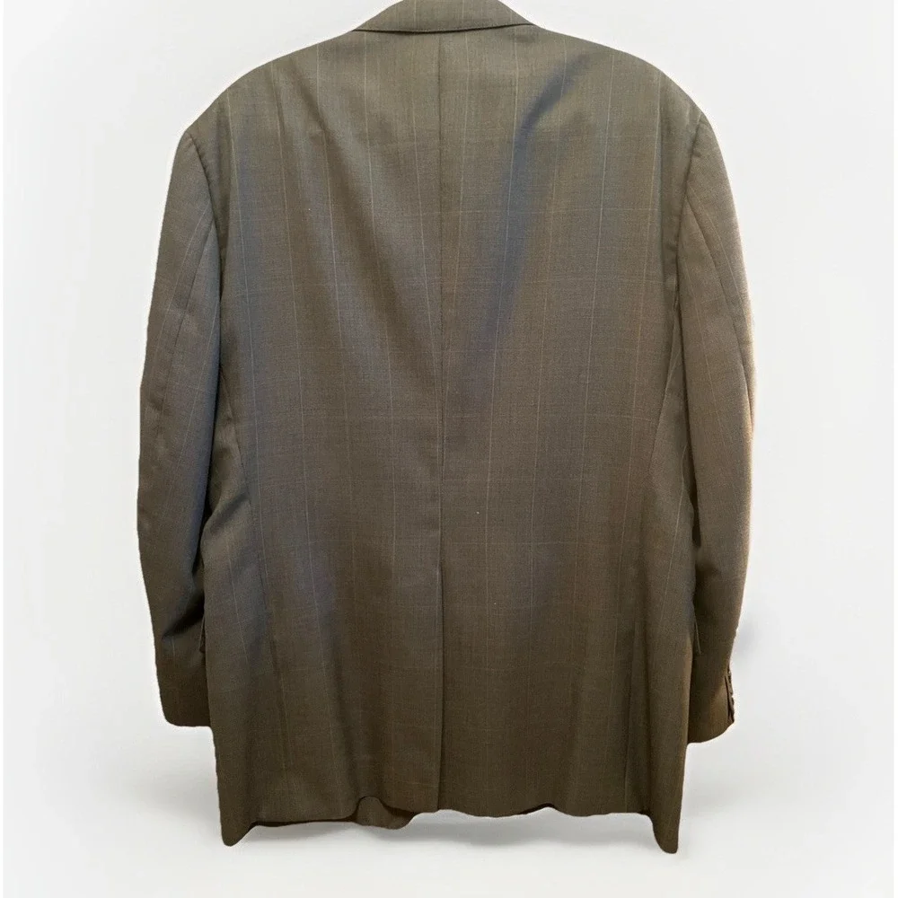 Jos. A. Bank Mens Sport Coat Blazer Jacket‎ Size 42 Grey Pinstripe 2-Button VTG